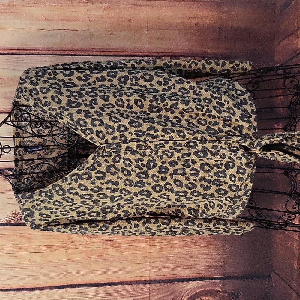 IWOLLENCE Womens Waffle Knit Blouse Tie Knot | Size S